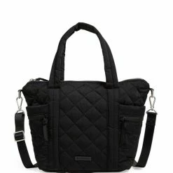 Deals ❤️ Vera Bradley Small Quilted Multi Strap Tote Bag Black ✨