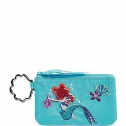 Flash Sale 🔔 Vera Bradley Disney Collection The Little Mermaid Ariel Zip ID Case Ariel Floral 🔥