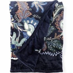 Cheapest 🤩 Vera Bradley Plush Throw Blanket Java Navy Camo 🤩