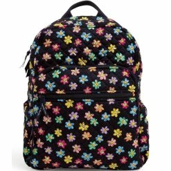Hot Sale ✨ Vera Bradley Iconic Campus Daisy Trolly Sleeve 🎒 Backpack Pride Daisies 🔔