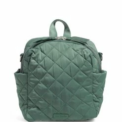 Cheapest 🎁 Vera Bradley Convertible Small 🎒 Backpack Olive Leaf 🔔