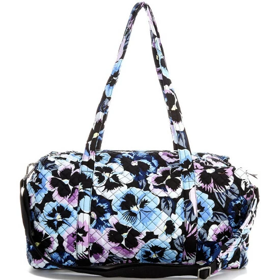 Cheapest π Vera Bradley Iconic Medium Travel Floral Duffle Bag Plum Pansies π - Image 2