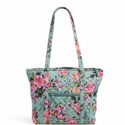 Best reviews of 🎁 Vera Bradley Iconic Small Vera Floral Tote Bag Rosy Outlook 🤩