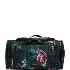 Promo β€οΈ Vera Bradley Floral Reactive Large Travel Cosmetic Case Rose Foliage π―