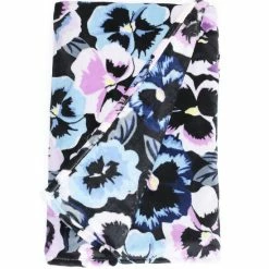 Cheapest ✨ Vera Bradley Plush Throw Blanket Plum Pansies ❤️