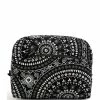 Outlet 🎉 Vera Bradley Bandana Print Large Cosmetic Case Black Bandana Medallion ⌛