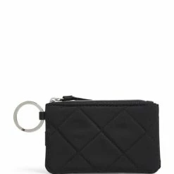 Best Pirce ⌛ Vera Bradley Performance Twill Collection RFID Deluxe Zip ID Case Black 🎁