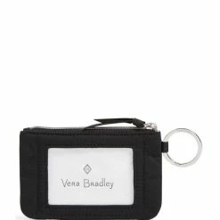 Flash Sale 😍 Vera Bradley Performance Twill Collection Zip ID Case Black 😀