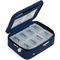 Deals 😉 Vera Bradley Iconic Snow Globe Print Travel Pill Case Snow Globe Motifs 🌟