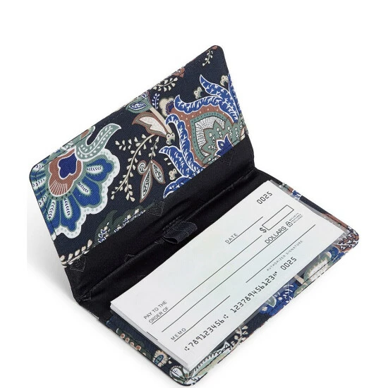 Coupon β€οΈ Vera Bradley Navy Camo Floral Print Checkbook Cover Java Navy Camo π - Image 2