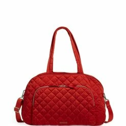 Coupon 🥰 Vera Bradley Performance Twill Collection Weekender Travel Bag Cardinal Red 😍