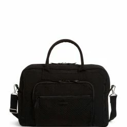 Flash Sale 🧨 Vera Bradley Microfiber Collection Weekender Travel Bag Classic Black 🌟