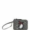 Hot Sale 🔥 Vera Bradley Embroidered Penguin Clip & Zip Mini Pouch Penguin Pair 🎁