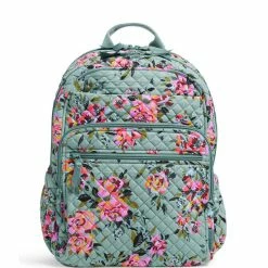 Wholesale 🛒 Vera Bradley Iconic XL Campus Floral Print 🎒 Backpack Rosy Outlook 🥰