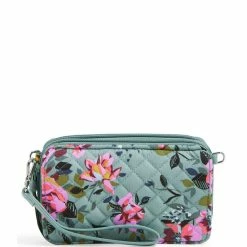Top 10 🔥 Vera Bradley RFID All In One Quilted Floral Crossbody Bag Rosy Outlook 🤩