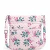 Top 10 🌟 Vera Bradley Triple Zip Hipster Print Crossbody Bag Happiness Returns Pink ❤️