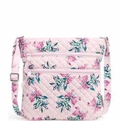 Top 10 ๐ Vera Bradley Triple Zip Hipster Print Crossbody Bag Happiness Returns Pink โค๏ธ
