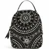 Best Sale 🥰 Vera Bradley Bandana Print Lunch Bunch Bag Black Bandana Medallion ⌛