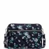 Wholesale 🌟 Vera Bradley Performance Twill Collection Triple Compartment Floral Crossbody Bag Navy Garden 😍