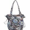Deals 😀 Vera Bradley Glenna Navy Camo Floral Satchel Bag Java Navy Camo 🔥