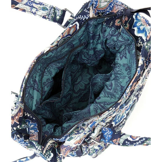 Deals π Vera Bradley Glenna Navy Camo Floral Satchel Bag Java Navy Camo π₯ - Image 3