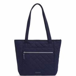 Budget ✨ Vera Bradley Performance Twill Collection Small Vera Tote Bag Classic Navy ✔️
