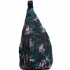 Outlet 🎁 Vera Bradley ReActive Floral Sling 🎒 Backpack Rose Foliage ⭐
