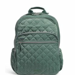 Best Pirce ✨ Vera Bradley Performance Twill Collection Iconic XL Campus 🎒 Backpack Olive Leaf 🎉
