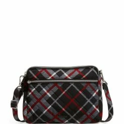 Coupon 🛒 Vera Bradley Performance Twill Collection Triple Compartment Plaid Crossbody Bag Paris Plaid 🌟