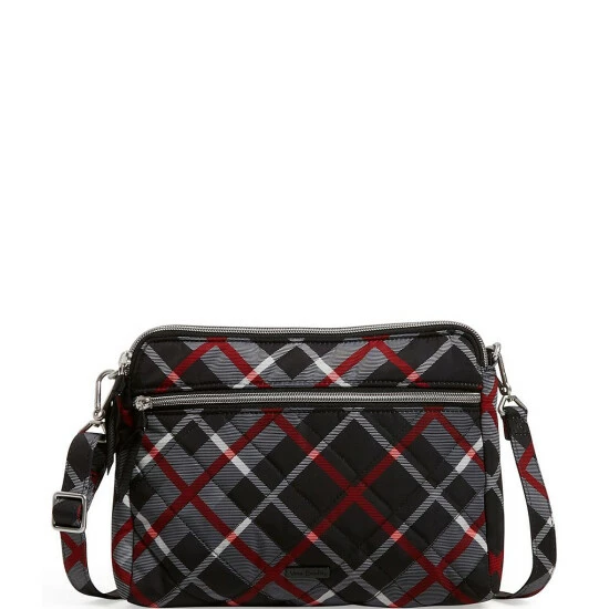 Coupon π Vera Bradley Performance Twill Collection Triple Compartment Plaid Crossbody Bag Paris Plaid π