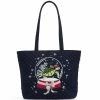 Outlet 🤩 Vera Bradley Small Vera Embroidered Turtle Tote Bag Santa Turtle 🎉
