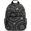 Cheapest 🔔 Vera Bradley Iconic Campus Bandana Print Trolley Sleeve 🎒 Backpack Black Bandana Medallion ⌛