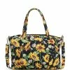 Outlet 🔥 Vera Bradley Sunflower Pleated Multi-Strap Satchel Bag Sunflowers ⭐