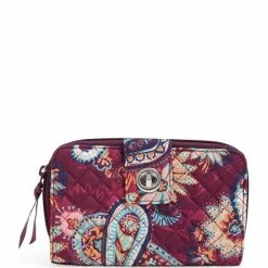 Budget ⌛ Vera Bradley RFID Turnlock Paisley Jamboree Wallet 🔔