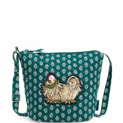 Discount 🥰 Vera Bradley Embroidered Hen Bucket Crossbody Bag French Hen 👍