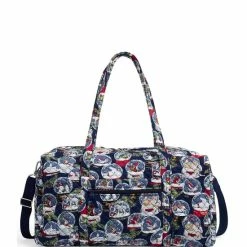 Wholesale 🥰 Vera Bradley Iconic Large Quilted Snow Globe Print Travel Duffle Bag Snow Globes 🔔