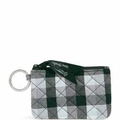 Deals 🎁 Vera Bradley Quilted Plaid Zip ID Case Kingbird Plaid ⌛
