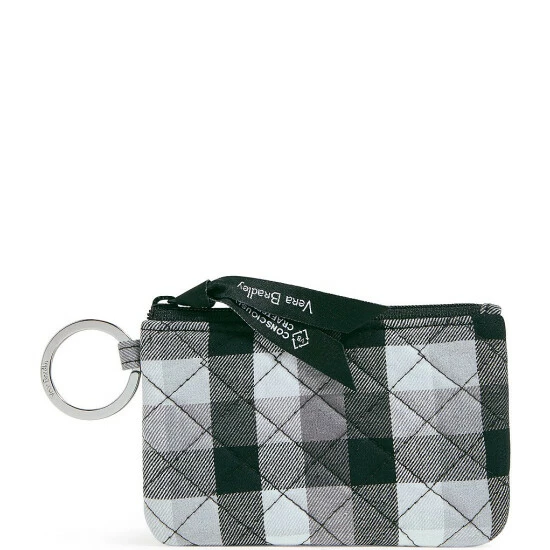 Deals π Vera Bradley Quilted Plaid Zip ID Case Kingbird Plaid β