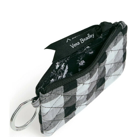 Deals π Vera Bradley Quilted Plaid Zip ID Case Kingbird Plaid β - Image 2