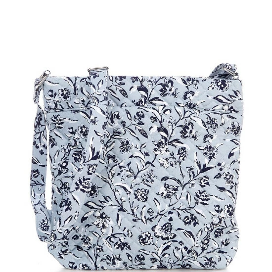 Cheap βοΈ Vera Bradley Triple Zip Hipster Perennials Gray Print Crossbody Bag π₯ - Image 2