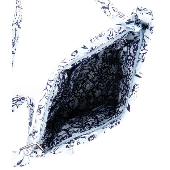 Cheap βοΈ Vera Bradley Triple Zip Hipster Perennials Gray Print Crossbody Bag π₯ - Image 3