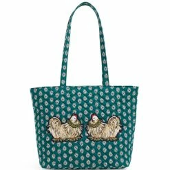 Budget 🔔 Vera Bradley Small Vera Embroidered Hens Tote Bag French Hen 🎁
