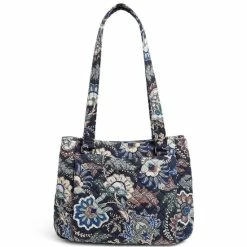 Outlet 🔥 Vera Bradley Multi-Compartment Navy Camo Floral Print Shoulder Bag Java Navy Camo 😀