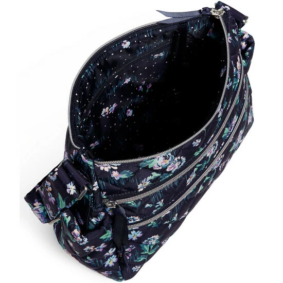 Wholesale ๐ Vera Bradley Triple Zip Floral Shoulder Bag Navy Garden ๐ - Image 2