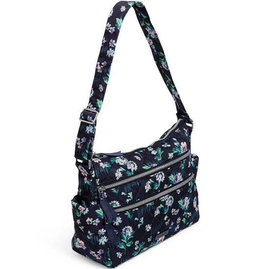 Wholesale ๐ Vera Bradley Triple Zip Floral Shoulder Bag Navy Garden ๐ - Image 3