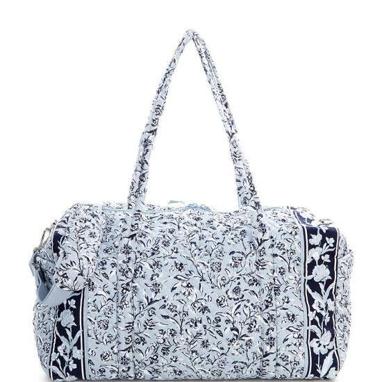 Flash Sale β Vera Bradley Perennials Gray Quilted Cotton Large Travel Duffle Bag π - Image 2