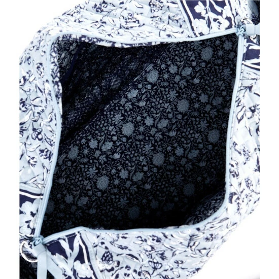 Flash Sale β Vera Bradley Perennials Gray Quilted Cotton Large Travel Duffle Bag π - Image 3