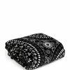 Flash Sale ✨ Vera Bradley Bandana Print Plush Throw Blanket Black Bandana Medallion ❤️