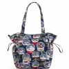 Outlet 🔥 Vera Bradley Glenna Snow Globe Print Satchel Bag Snow Globes 🛒