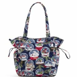 Outlet 🔥 Vera Bradley Glenna Snow Globe Print Satchel Bag Snow Globes 🛒